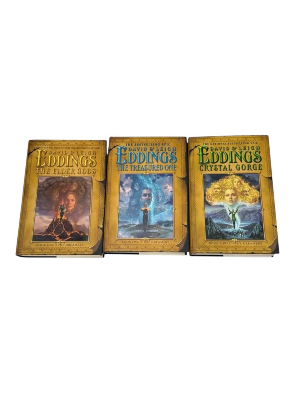 Dreamers Eddings Lot 3 Vol 1 2 3 Elder Gods Treasured Crystal HC Book First Ed